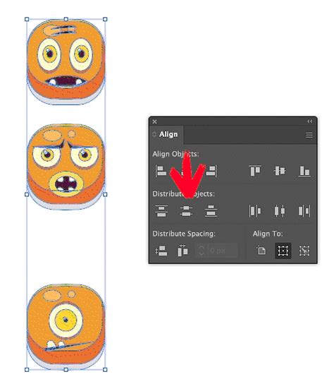 illustrator how to distribute evenly